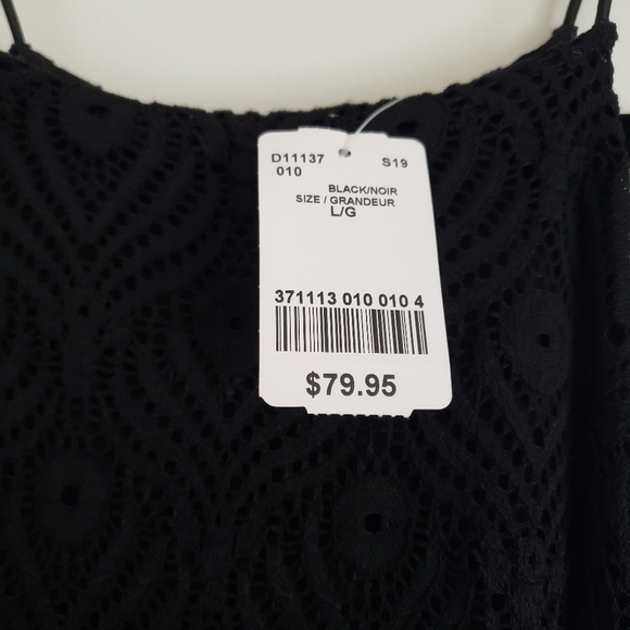 Black Lace High-Low Dress - Picture 3 of 5